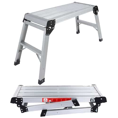 Aluminium Platform Folding Stool Ladder Supersavings
