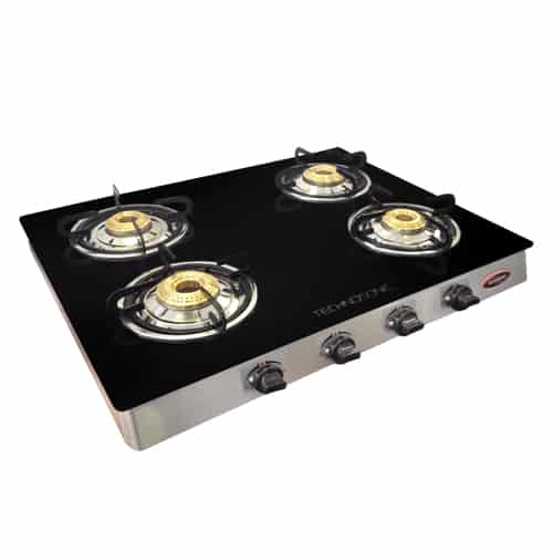 Apex 4 Burner Glass Top Gas Cooker Supersavings