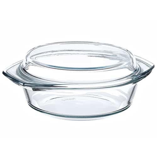 Fenix Tempered Glass Casserole Round Supersavings