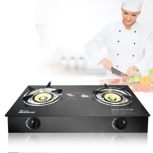 Monty National Double Burner Gas Cooker Supersavings