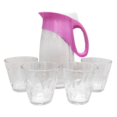 Water Jug And Drinking Glass Set Supersavings 4928