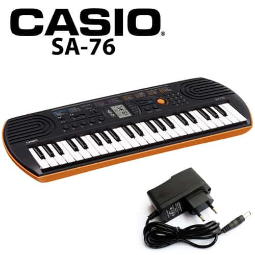 Casio Electronic Keyboard (with Adapter) SA 76 Supersavings