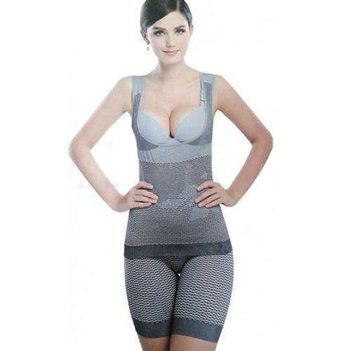 Buy Frackkon Fashion Natural Bamboo Charcoal Body Shaper Underwear Slim  Slimming Suit Bodysuits Size-XL-XXL Multi Color at