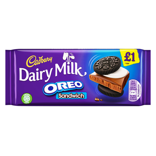 Cadbury Dairy Milk Oreo Sandwich 96g - Supersavings