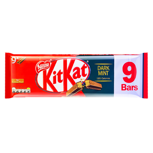 KitKat Dark Mint 2 Fingers x 9 Bars 186.3g Supersavings