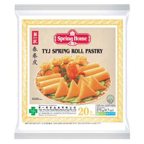 Spring Home TYJ Roll Pastry Sheet 275g 20 Sheets Supersavings   Spring Home Tyj Spring Roll Pastry 1 