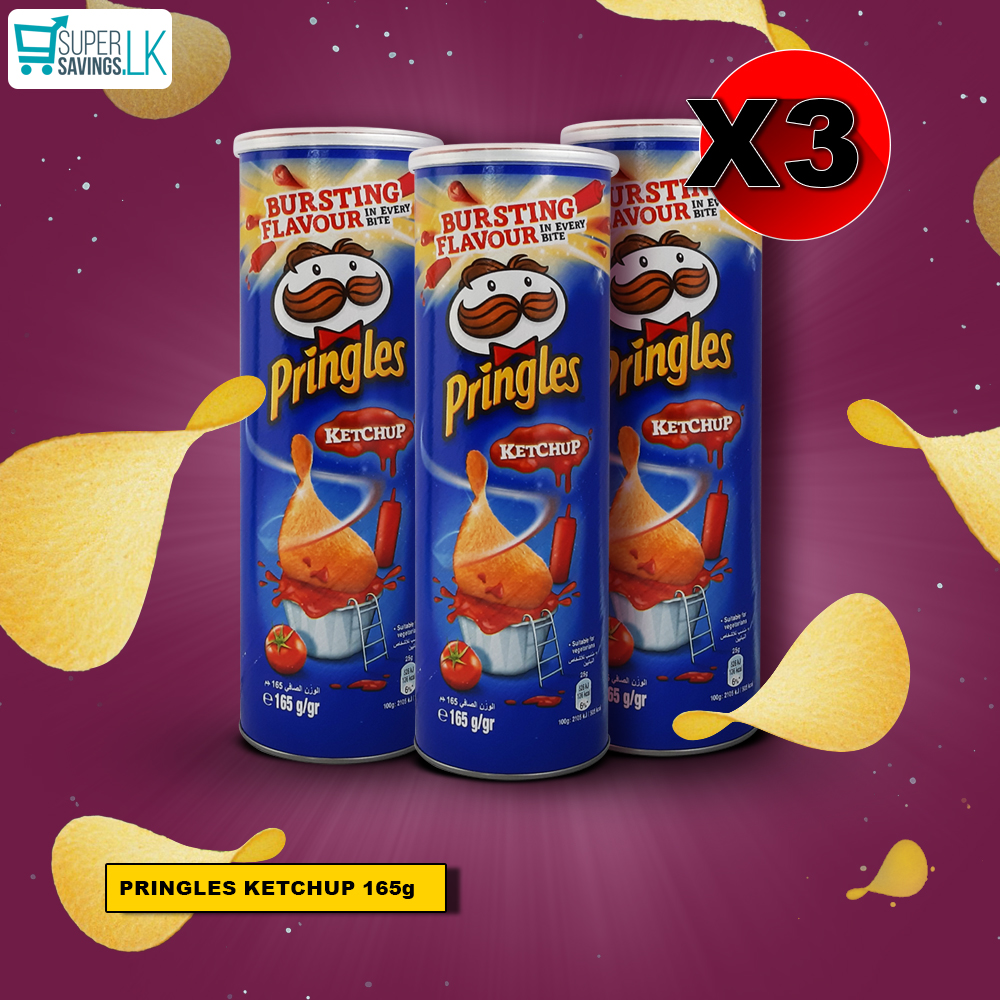 Pringles Ketchup 165g X 3 Bundle Supersavings 7101