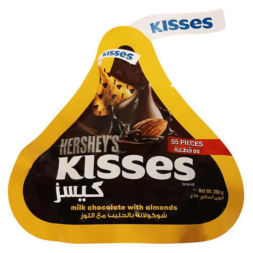 Hershey's Kisses Milk Chocolate With Almond 55pcs (250g) - Supersavings