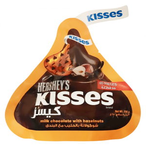 Hershey's Kisses Milk Chocolate with Hazelnuts 55pcs (250g) - Supersavings