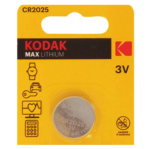 Kodak Max Lithium Battery 3V CR2025 Supersavings