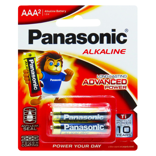 Pilha Alcalina Palito AAA 2 Unidades Panasonic - Acal Home Center