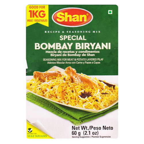 Shan Special Bombay Biryani Recipe and Seasoning Mix 60g - Supersavings
