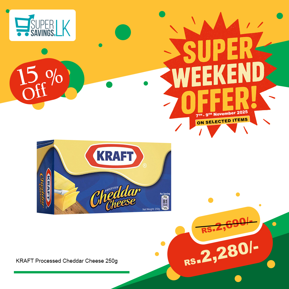 KRAFT Processed Cheddar Cheese 250g